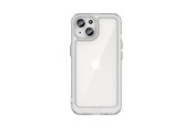 Mobil - Deksel og etui - Hurtel iPhone 15 Plus Outer Space Reinforced Case with Flexible Frame - Transparent - 9145576279649