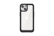 Mobil - Deksel og etui - Hurtel Reinforced Case with Flexible Frame for iPhone 15 Plus Outer Space - Black - 9145576279618