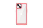 Mobil - Deksel og etui - Hurtel Outer Space Reinforced Case with Flexible Frame for iPhone 15 - Red - 9145576279595