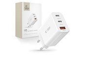 Mobil - Adaptere og ladere - Tech-Protect NC30W AC Charger 2x USB-C PD 30W / USB-A QC 3.0 - White - 9490713935262