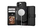 Mobil - Deksel og etui - Tech-Protect Wallet MagSafe Case for iPhone 12 / 12 Pro - Black - 9490713935699