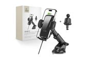 Mobil - Adaptere og ladere - Tech-Protect CM15W-V1 Car Phone Holder with Inductive Charger 15W for Cockpit / Air Vent Grille - Black - 9490713935095