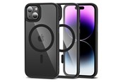 Mobil - Deksel og etui - Tech-Protect MagMat MagSafe Case for iPhone 15 - Clear Black - 9490713936467