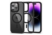 Mobil - Deksel og etui - Tech-Protect MagMat MagSafe Case for iPhone 15 Pro - Clear Black - 9490713936481