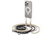 Mobil - Deksel og etui - Tech-Protect FlexAir Chain Case with MagSafe for iPhone 15 Pro - Black and Beige - 9490713936856