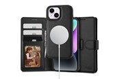 Mobil - Deksel og etui - Tech-Protect  Wallet MagSafe Case for iPhone 15 - Black - 9319456603910