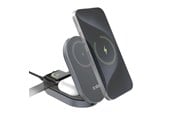 Mobil - Adaptere og ladere - SBS 3-in-1 Foldable Wireless Charging Station QI2 MFI - Made for iPhone - Black - TEWIRMAGFOLD31QI2MFI