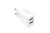 Mobil - Adaptere og ladere - Puro PROLITE 10W 2x USB-A Wall Charger - White - PUTC2USBA10WDYWHI