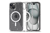 Mobil - Deksel og etui - Tech-Protect FlexAir Hybrid MagSafe Case for iPhone 15 - Clear Glitter - 9490713936313