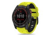 Smartklokke - Tilbehør - Tech-Protect IconBand Pro Strap for Garmin Fenix 3 / 5X / 3HR / 5X Plus / 6X / 6X Pro / 7X - Lime Black - 9319456605129