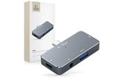 USB-hub - Tech-Protect HUB V6 4in1 USB-C - USB-A 3.0 / USB-C PD100W / HDMI / mini jack 3.5mm - grey USB-hub - USB 3.0 - 4 porter - Grå - 9490713931585