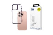 Mobil - Deksel og etui - 3mk Satin Armor Case+ Purple for Apple iPhone 16 Pro - Transparent - 5903108592833