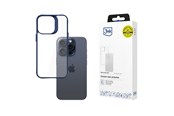 Mobil - Deksel og etui - 3mk Satin Armor Case+ Blue for Apple iPhone 15 Pro - transparent - 5903108592635