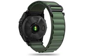 Smartklokke - Tilbehør - Tech-Protect Nylon Pro Strap for Garmin Fenix 5 / 6 / 6 Pro / 7 - Dark Green - 9319456607734