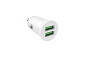 Mobil - Adaptere og ladere - Puro Pro Lite Car Charger 2x USB-A 10W - White - PUMCHUSB2A10WWHI