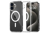 Mobil - Deksel og etui - Tech-Protect Flexair Hybrid MagSafe Case for iPhone 16 Plus - Clear - 5906302311477