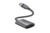 Flashminneadapter - UGREEN CM401 USB C 5Gb/s SD/TF Card Reader - Gray - 6957303888887