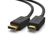 Skjermkabel - UGREEN unidirectional DisplayPort to HDMI Cable 4K 30Hz 32 AWG 1.5m Black (DP101 10239) - 10239-ugreen