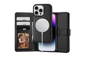 Mobil - Deksel og etui - Tech-Protect MagSafe Wallet Case with Wallet for iPhone 16 Pro - Black - 5906302311606