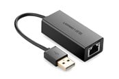 Nettverksadapter - UGREEN external network card RJ45 - USB 2.0 100 Mbps Ethernet black (CR110 20254) - 6957303822546