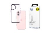 Mobil - Deksel og etui - 3mk Satin Armor Case+ Purple for Apple iPhone 16 - transparent - 5903108592826