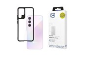 Mobil - Deksel og etui - 3mk Satin Armor Case+ for Samsung Galaxy A35 5G - transparent with black frame - 5903108592987