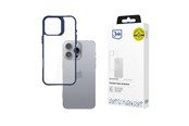 Mobil - Deksel og etui - 3mk Satin Armor Case+ Blue for Apple iPhone 16 Pro Max - transparent - 5903108592673