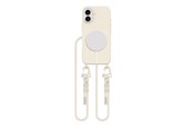 Mobil - Deksel og etui - Tech-Protect MagNecklace MagSafe Case with Lanyard for iPhone 16 - Beige - 5906302311910