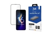 Mobil - Beskyttelsesglass - 3mk HardGlass Max Lite Tempered Glass with Black Frame for iPhone 16 Pro Max - 5903108604598