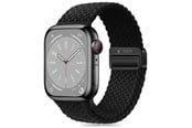 Smartklokke - Tilbehør - Tech-Protect Nylonmag Strap for Apple Watch 4 / 5 / 6 / 7 / 8 / 9 / SE (38 / 40 / 41 mm) - Black - 5906302312870