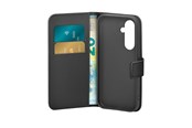 Mobil - Deksel og etui - Puro PU Leather Booklet Case with Flap and Wallet for Samsung Galaxy S25+ - Black - PUSGS25PBOOKC8BLK