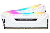 RAM - Corsair Vengeance RGB PRO DDR4-3200 - 16GB - CL16 - Dual Channel (2 pcs) - Intel XMP - Hvit med RGB - CMW16GX4M2E3200C16W