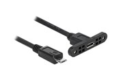 USB - DeLOCK - USB extension cable - Micro-USB Type B to Micro-USB Type B - 25 cm - 85245