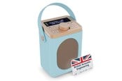 DAB, nettverks- og klokkeradio - Majority Little Shelford Portable Bluetooth DAB Radio - Duck Egg - DAB+/FM - Mono - Blå - LSH-DAB-DUK
