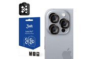Mobil - Beskyttelsesglass - 3mk Lens Protection Pro Camera Cover with Brown Frame for iPhone 16 Pro /16 Pro Max - 5903108588607