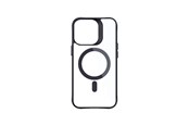 Mobil - Deksel og etui - 3mk Satin Armor MagCase with MagSafe for iPhone 14 Pro Max - Clear with Black Frame - 5903108563802