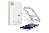 Mobil - Beskyttelsesglass - Tech-Protect Quick Set+ 2-pack Tempered Glass Screen Protector for iPhone 12 / 12 Pro - Black - 5906302318568