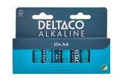 Batteri - Deltaco battery - 10 x AA / LR6 - Alkaline - LR6-10B