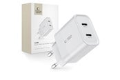 Mobil - Adaptere og ladere - Tech-Protect  C20W AC Charger 2x USB-C PD 20W - White - 9319456607093