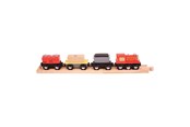 Treleker - Bigjigs Wooden Freight Train - 9-piece. - BJT182