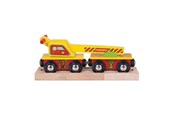 Treleker - Bigjigs Wooden Crane Wagon - 4-piece. - BJT416
