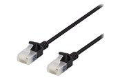 Nettverkskabel - Deltaco patch cable - 2 m - black - Svart - 2m - UUTP-1047