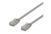 Nettverkskabel - Deltaco patch cable - 1 m - grey - Grå - 1m - TP-61-FL