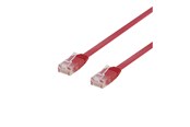Nettverkskabel - Deltaco patch cable - 50 cm - red - Rød - 0.5m - TP-60R-FL