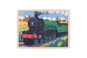 Puslespill - Bigjigs Wooden Jigsaw Puzzle Flying Scotsman - 35 pcs. Tre - BJ484