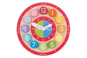 Babyleker - Bigjigs Wooden Learning Clock - BJ906