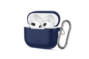 Mobil - Deksel og etui - Tech-Protect Silicone Hook Case for Apple AirPods 3 - Blue - 5906302375103