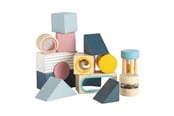 Babyleker - Bigjigs Wooden Sensory Blocks - 14 pcs. - 36054