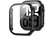Smartklokke - Tilbehør - Tech-Protect Defense360 Tempered Glass Case for Apple Watch 10 (46 mm) - Black - 5906302376551