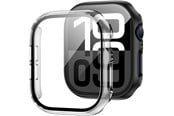 Smartklokke - Tilbehør - Tech-Protect Defense360 Tempered Glass Case for Apple Watch 10 (46 mm) - Clear - 5906302376537